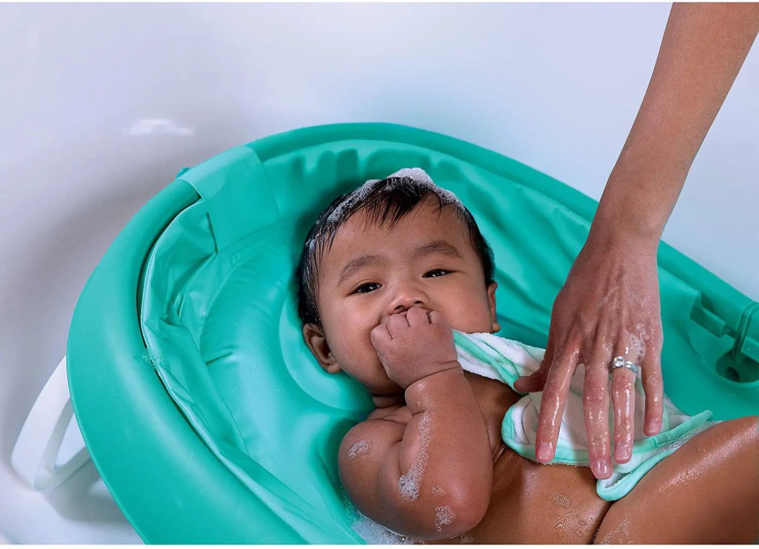 Summer Infant Fold Away Baby Bath Tub Green Yallamomz Yallatoys