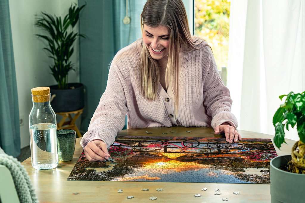 Buy Ravensburger Bicycles in Amsterdam 1000pcs Jigsaw Puzzle | Yallatoys.com