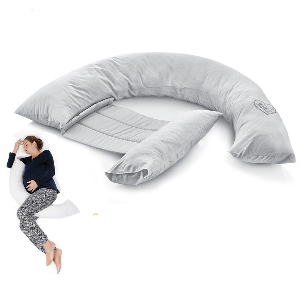 Babyjem Pregnancy Support & Feeding Pillow Grey Babyjem Yallatoys