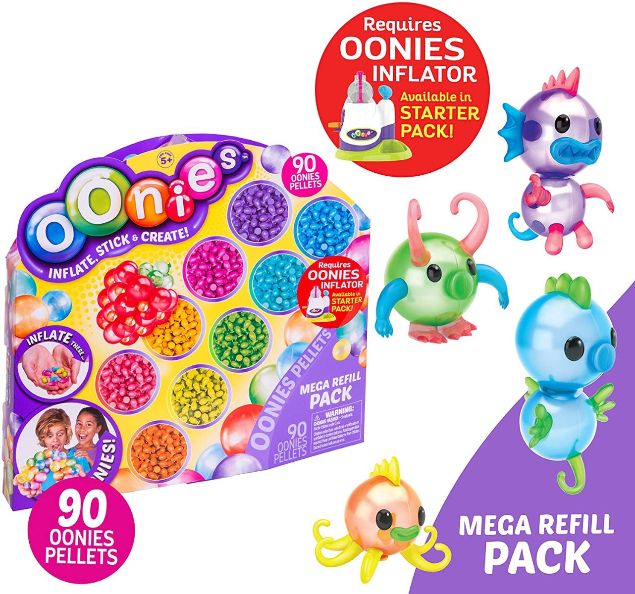 Buy Oonies Pellets Mega Refill Pack Inflate Stick & Create | Yallatoys.com