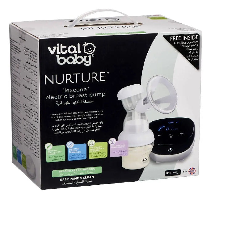Vital Baby  Nurture Flexcone Electric Breastpump White Vital Baby Yallatoys
