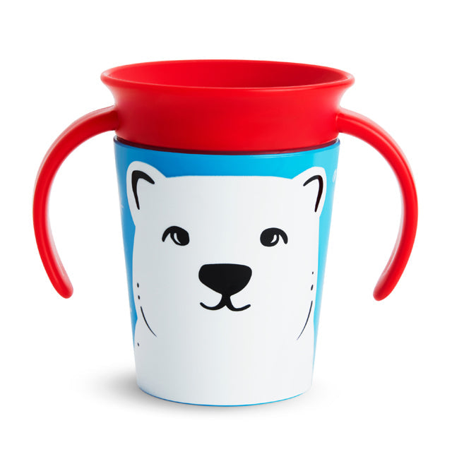 Munchkin Miracle Wildlove Trainer Cup 1Pk 6Oz Polar Bear Munchkin Yallatoys