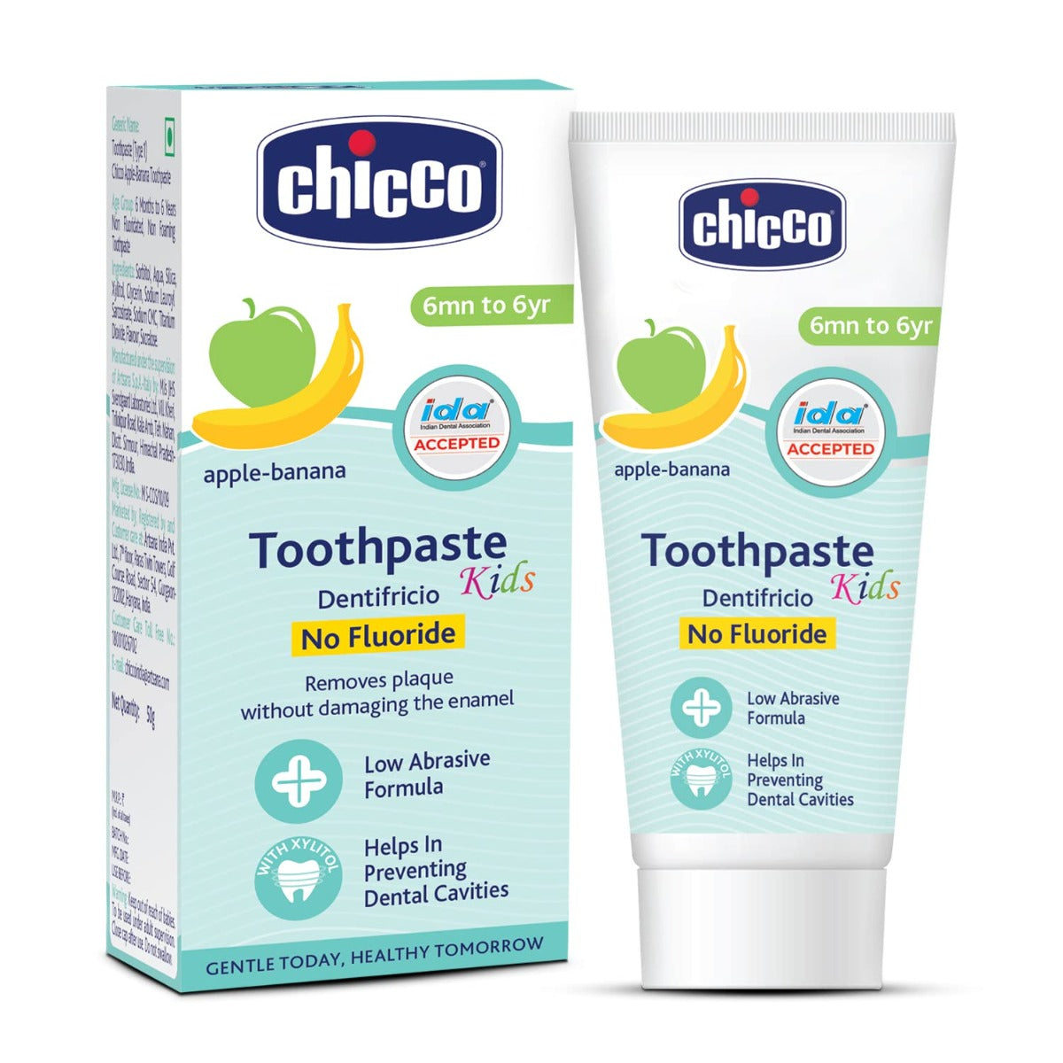 Chicco Toothpaste Applebanana 6M+ No Fluoride Chicco Yallatoys