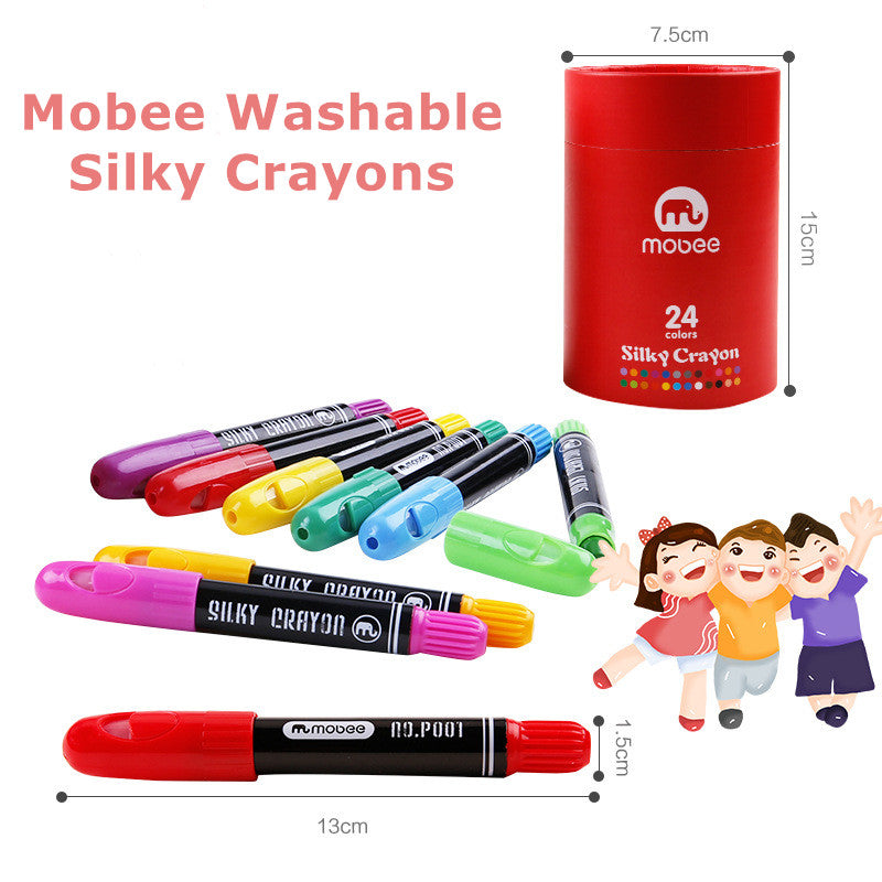 Buy Mobee Silky Crayon 24 | Yallatoys.com