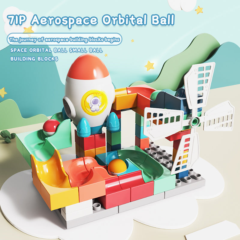 Buy Space Orbita Rolling Ball Building Block 71pcs Activity Game | Yallatoys.com