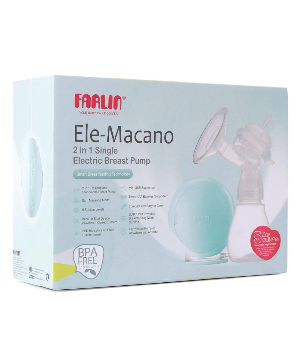 Farlin Ele-Macano 2 In 1 Single Electric Breast Pump Farlin Yallatoys