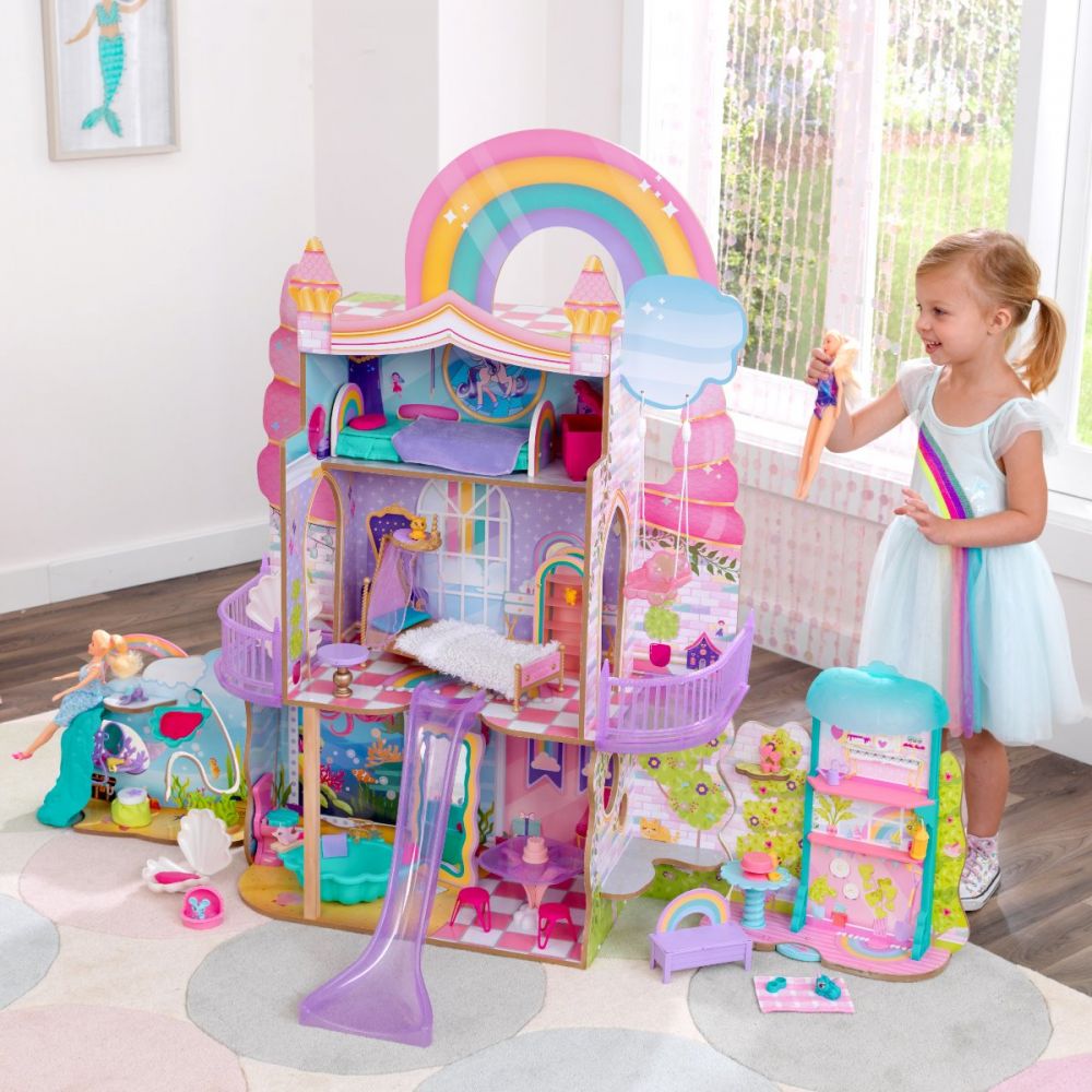 Buy Kidkraft Rainbow Dreamers Unicorn Mermaid Dollhouse | Yallatoys.com
