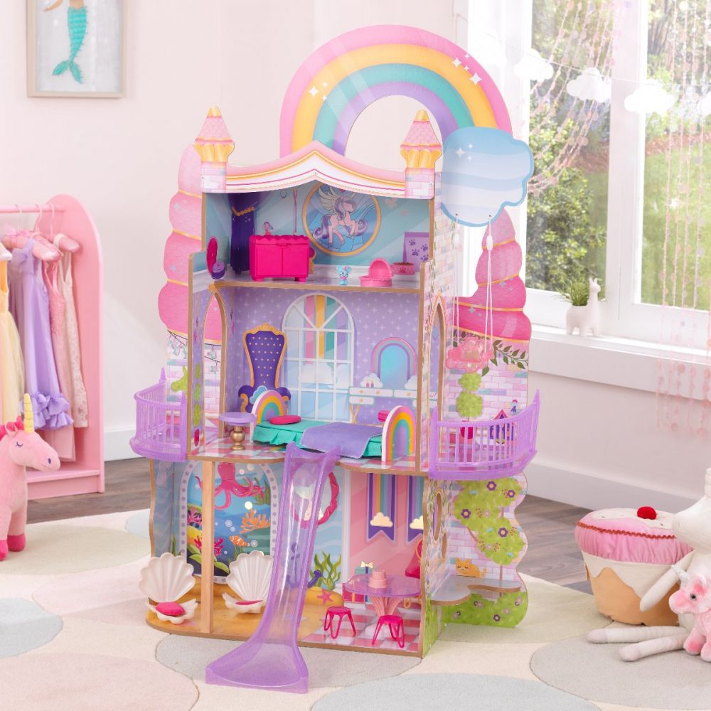 Buy Kidkraft Rainbow Dreamers Unicorn Mermaid Dollhouse | Yallatoys.com