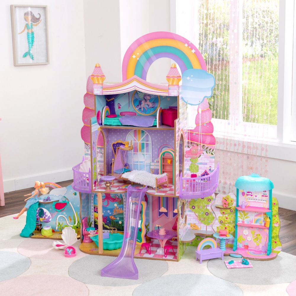 Buy Kidkraft Rainbow Dreamers Unicorn Mermaid Dollhouse | Yallatoys.com