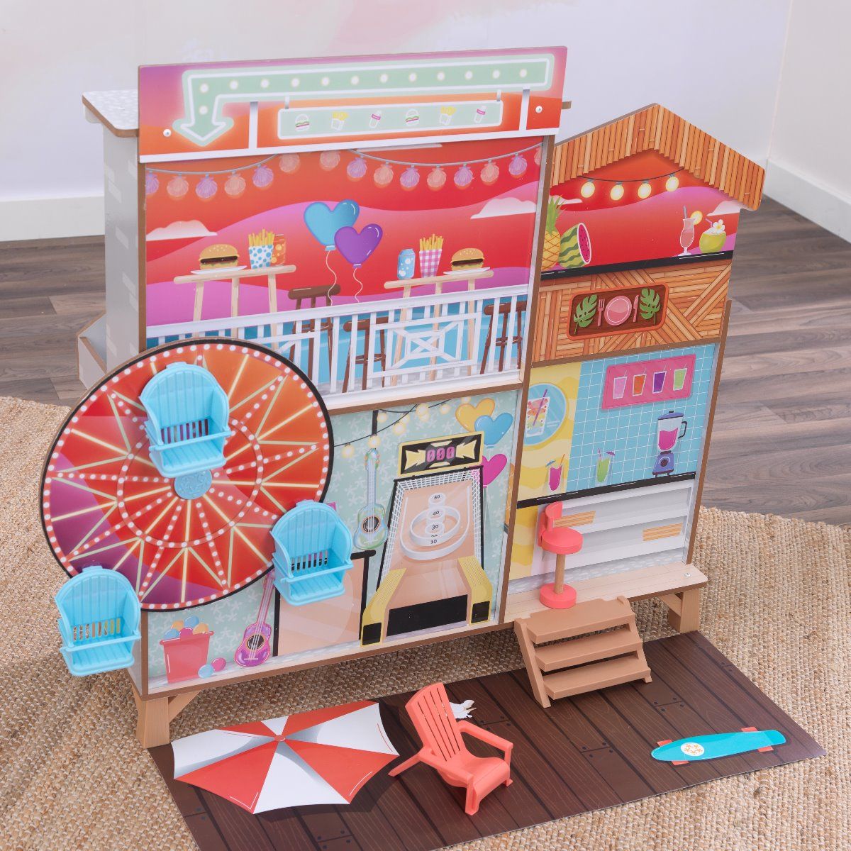 Buy Kidkraft Ferris Wheel Fun Beach House Dollhouse | Yallatoys.com