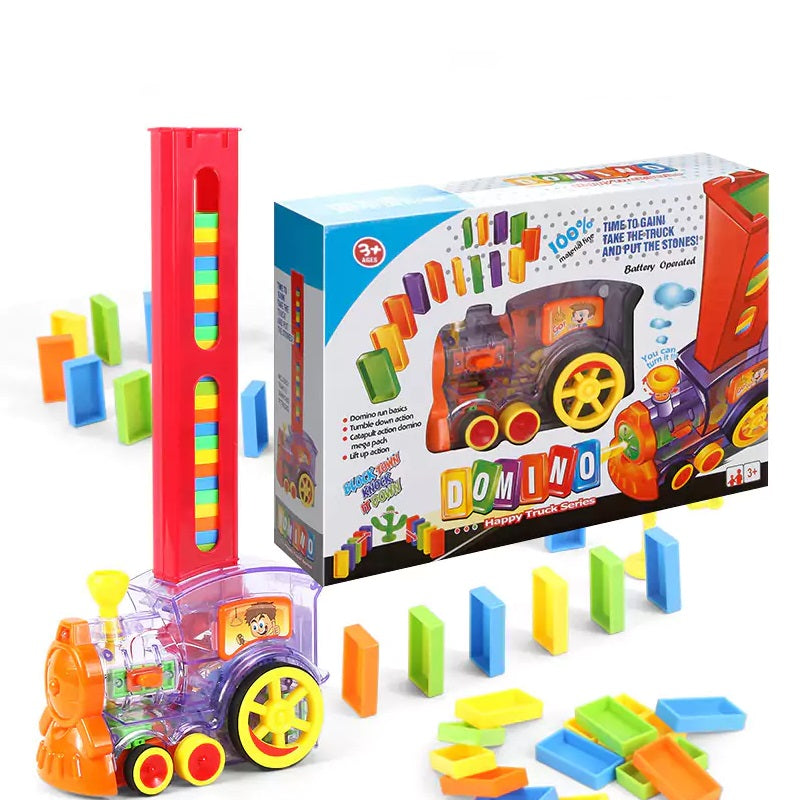 Buy Domino Electric Train with 80 Pcs Domino | Yallatoys.com