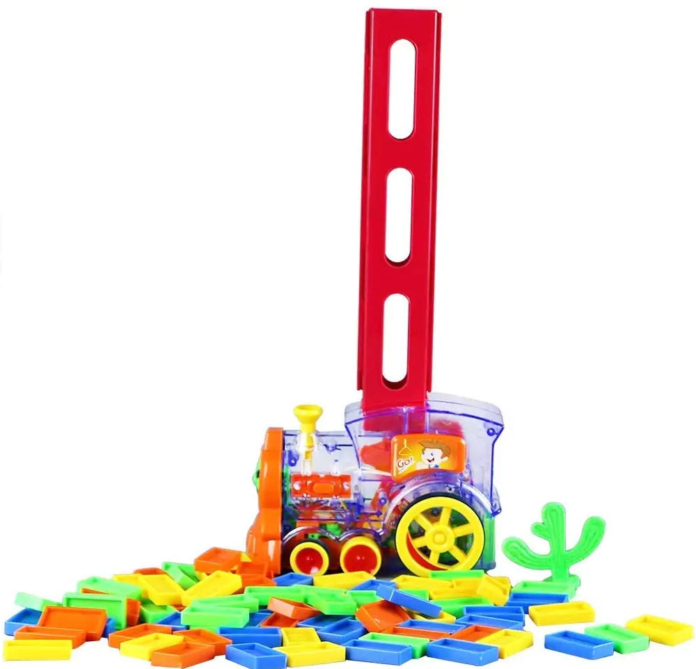 Buy Domino Electric Train with 80 Pcs Domino | Yallatoys.com