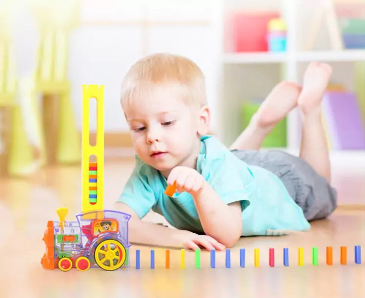 Buy Domino Electric Train with 80 Pcs Domino | Yallatoys.com