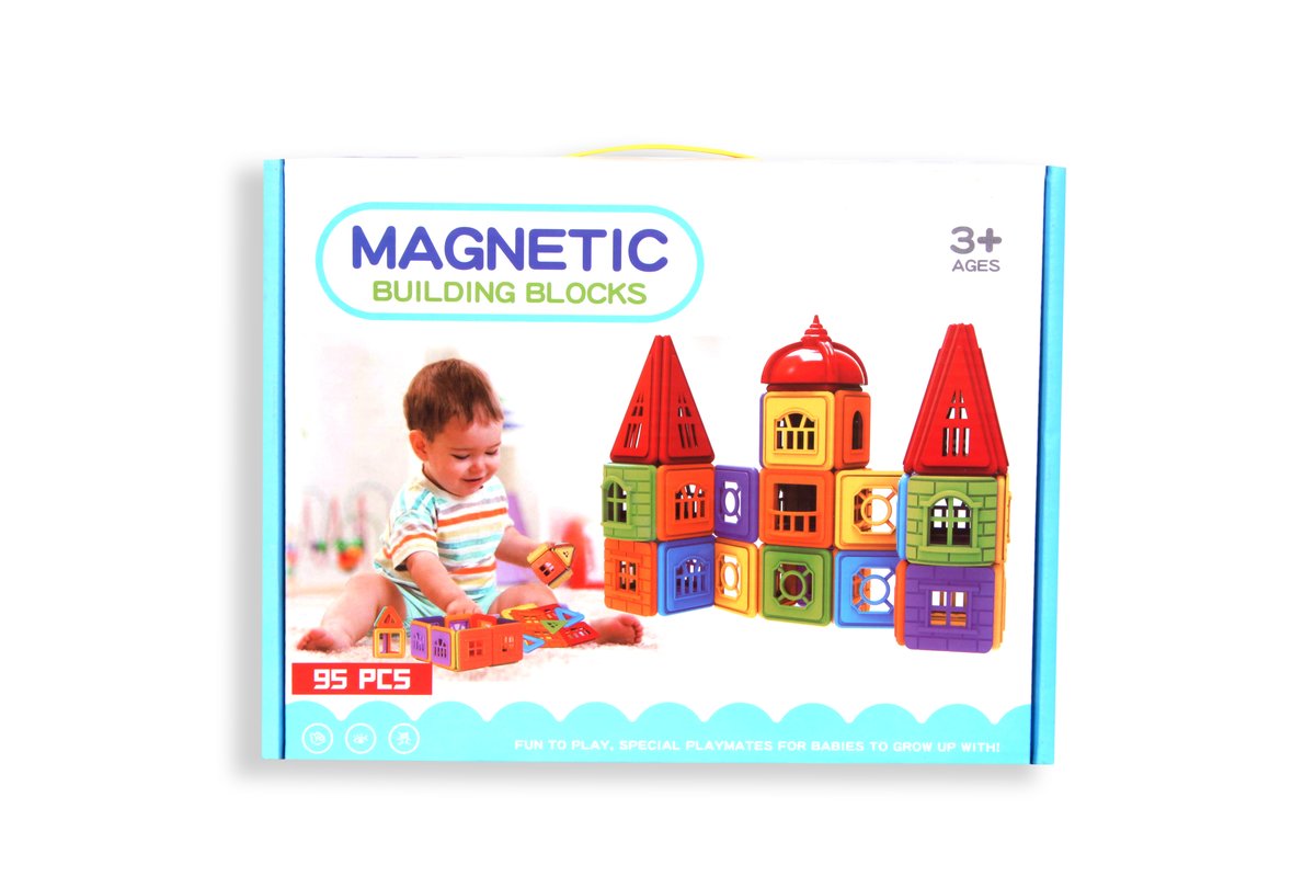 Buy Magnetic Blocks 95 Pcs | Yallatoys.com