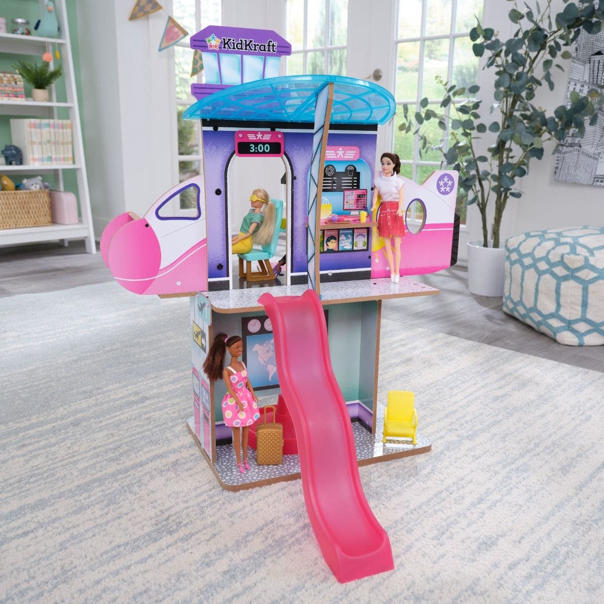 Buy Kidkraft Luxe Life 2 in 1 Airport & Jet Doll House | Yallatoys.com