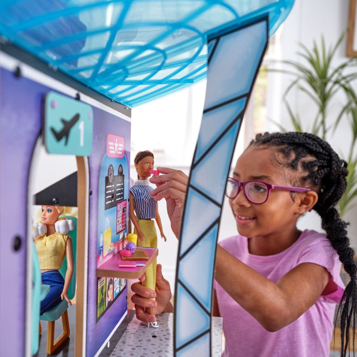 Buy Kidkraft Luxe Life 2 in 1 Airport & Jet Doll House | Yallatoys.com