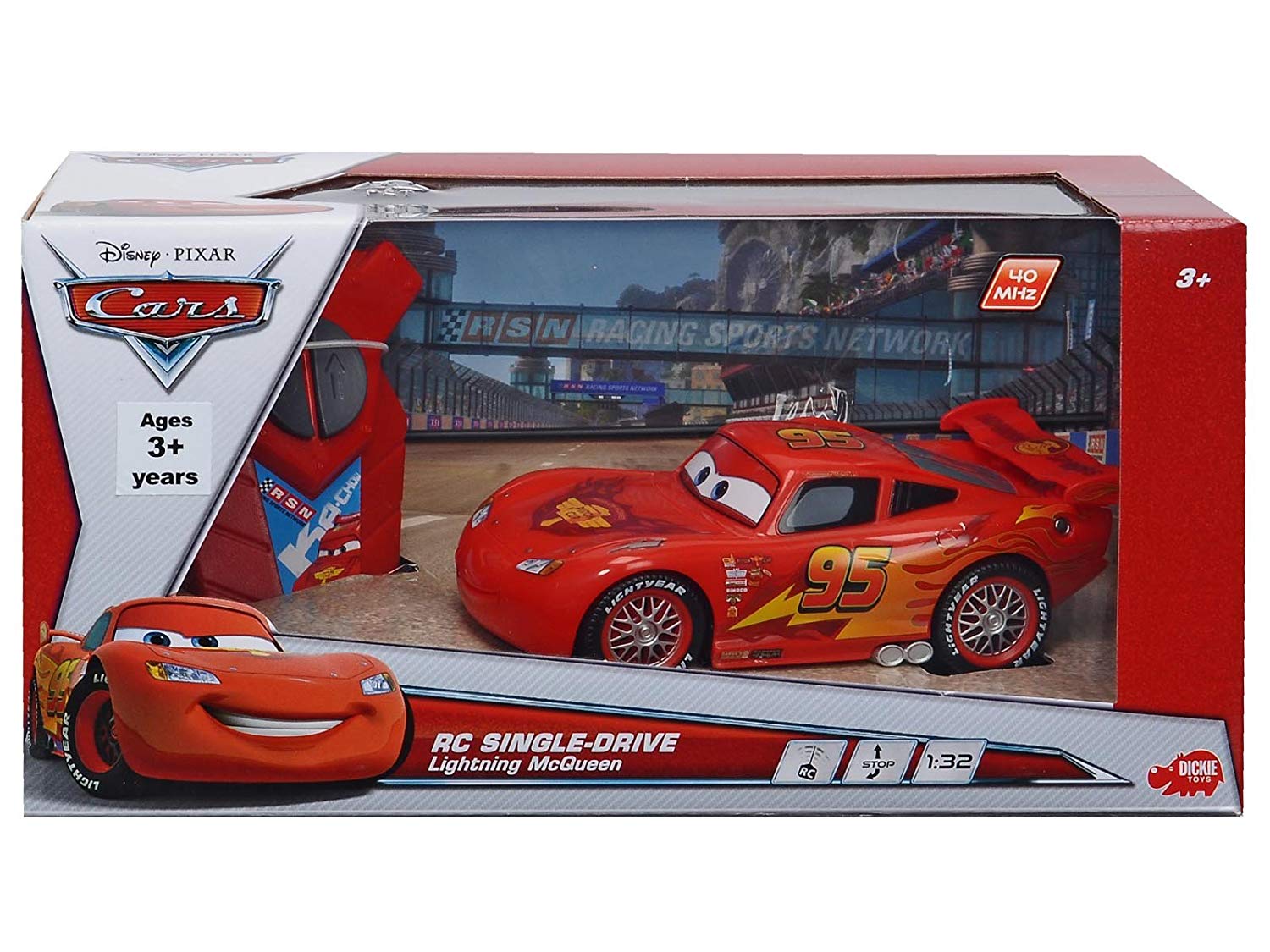 Buy Dickie Disney Cars Lightning McQueen Single Drive Remote Control Car | Yallatoys.com