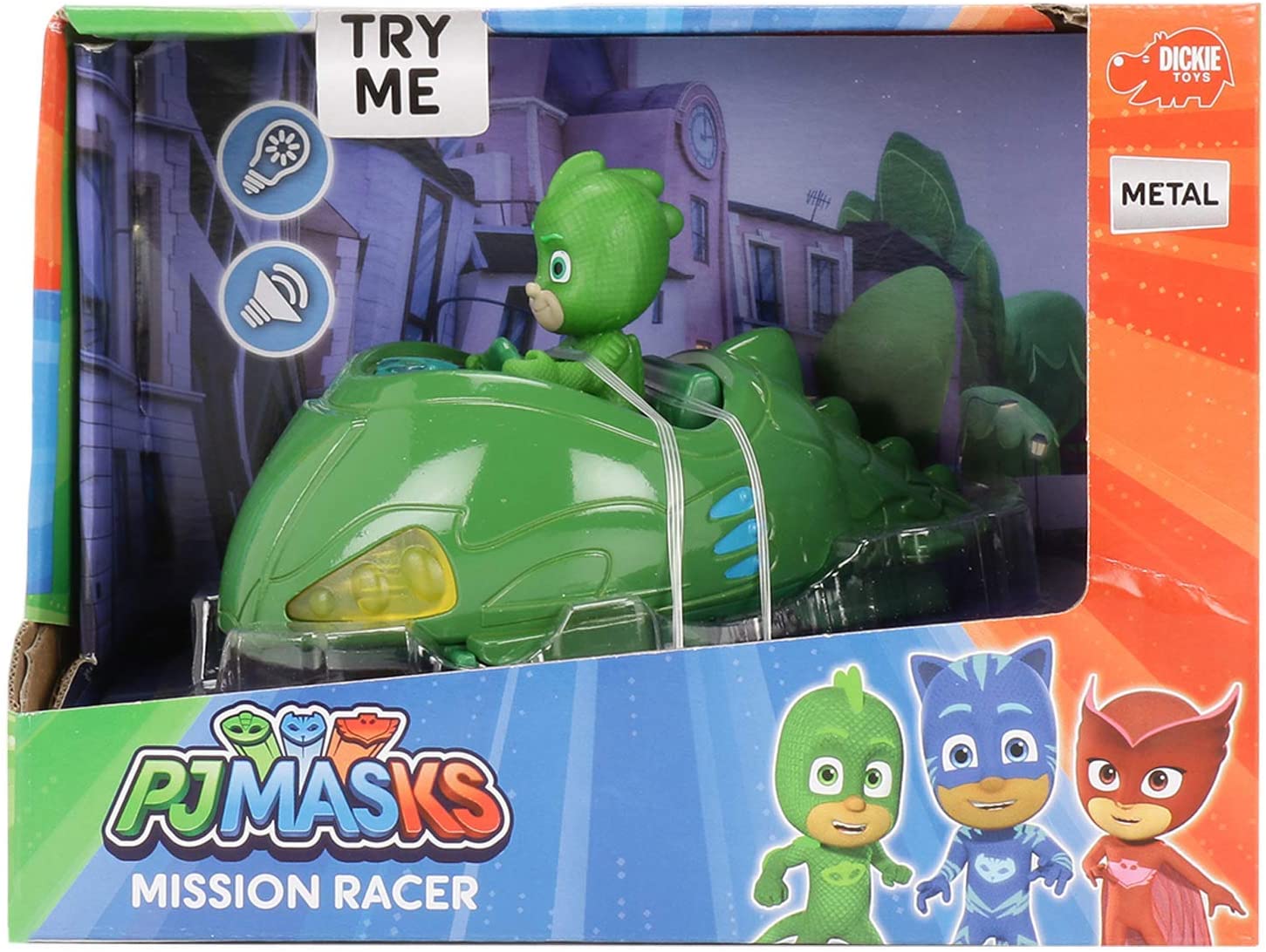 Buy PJ Masks Mission Racer Gekko Green Die Cast Car | Yallatoys.com