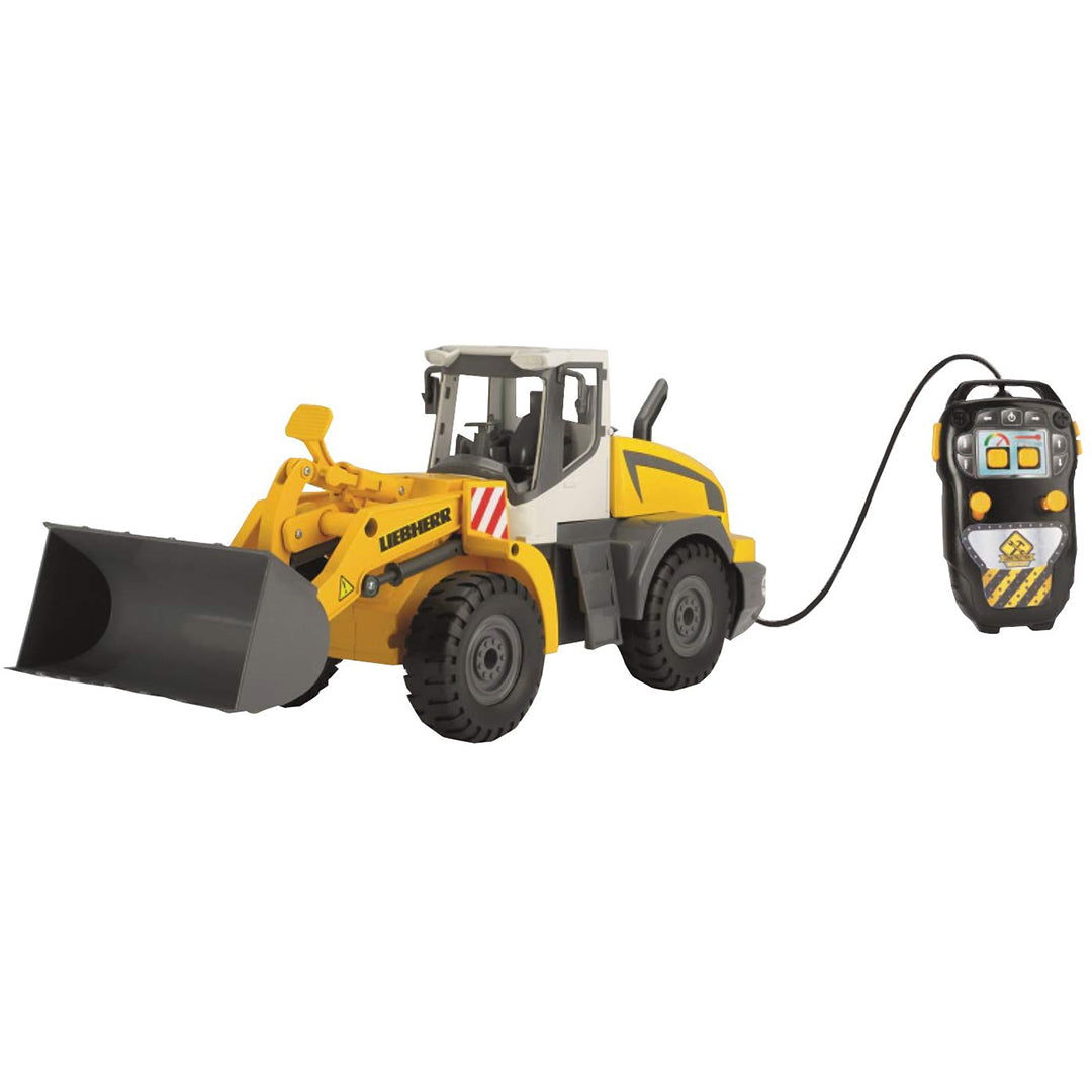 Buy Dickie Construction Vehicle Liebherr Loader with Cable Remote Control - Yellow and Black | Yallatoys.com