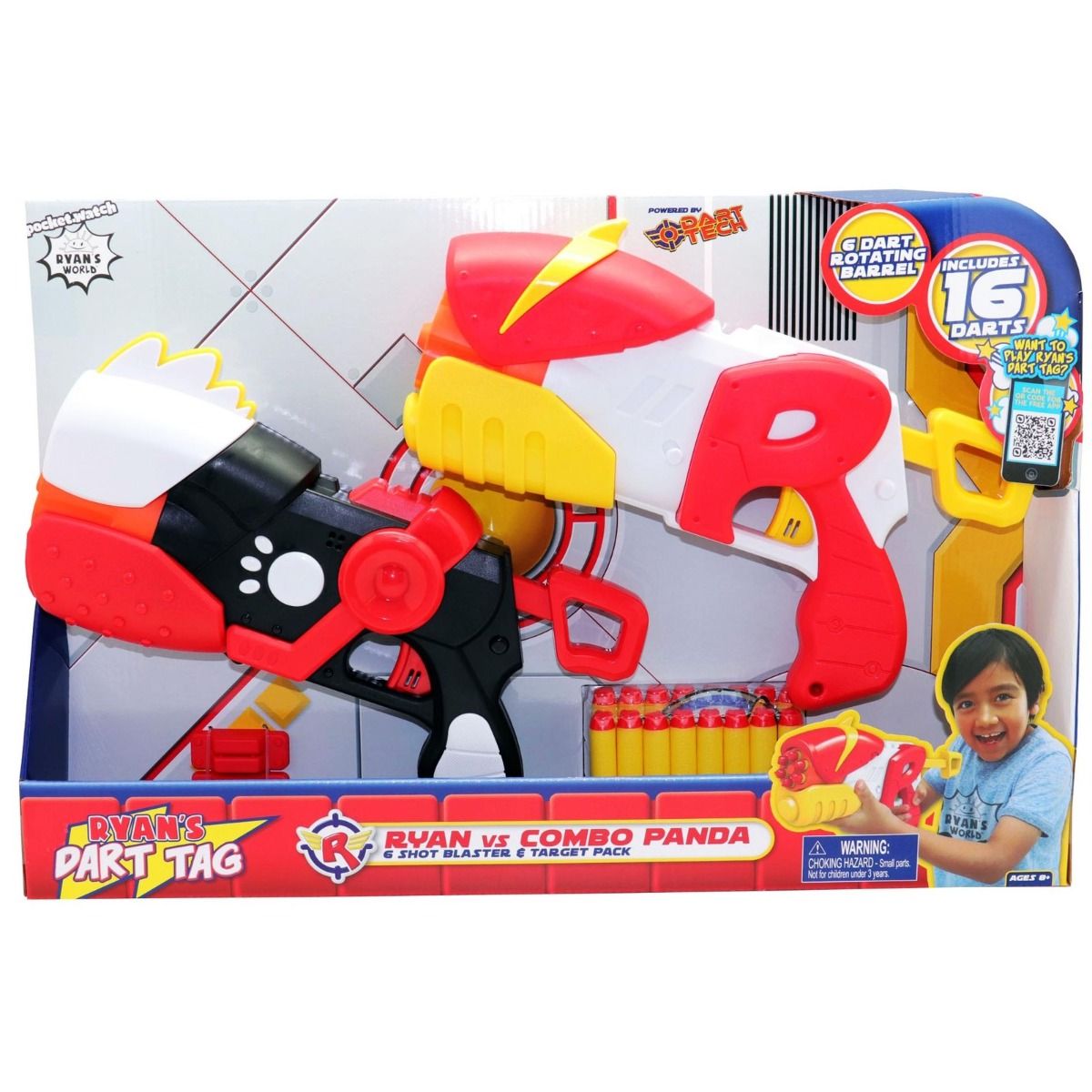 Buy Ryans World Dart Tag Ryan Vs Combo Panda Blaster 2 Pack | Yallatoys.com