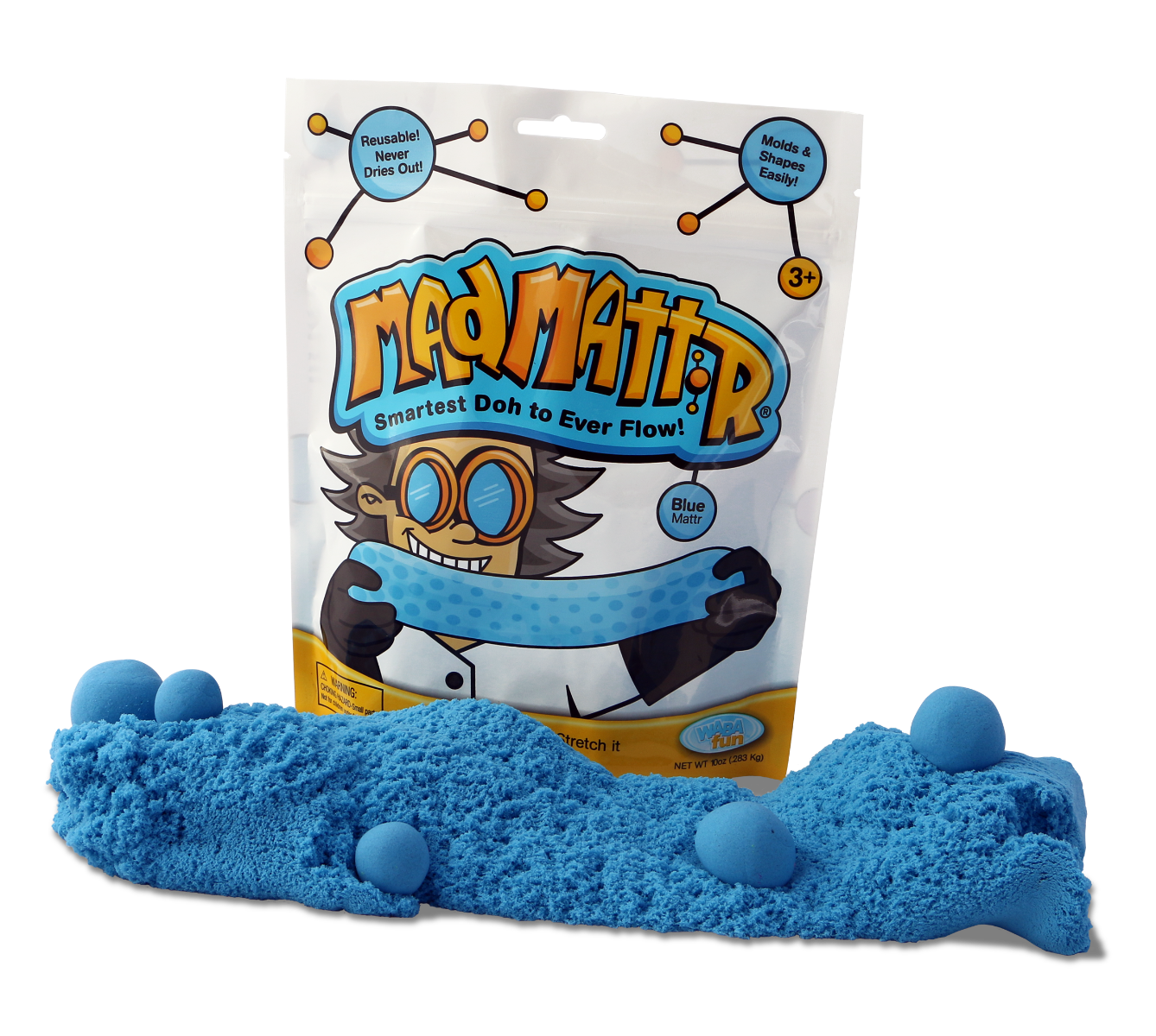 Buy Mad Mattr Super Soft Molding Doh Compound That Never Dries Out Blue | Yallatoys.com
