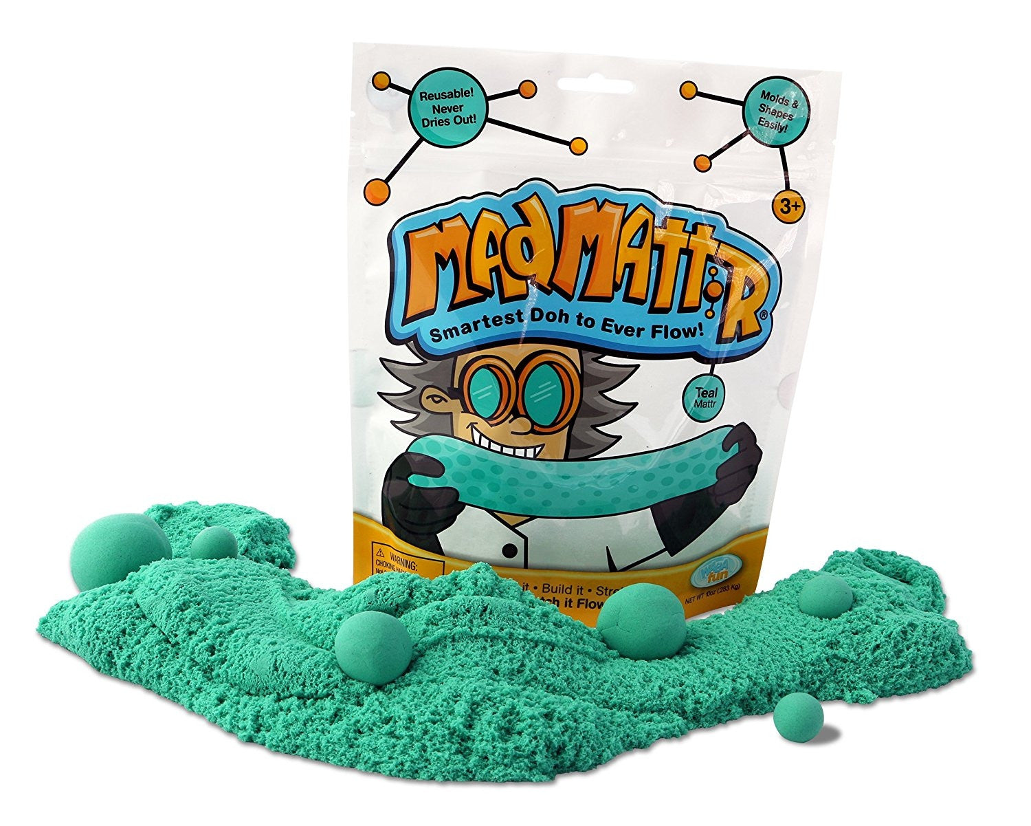 Buy Mad Mattr Super Soft Molding Doh Compound That Never Dries Out Teal | Yallatoys.com