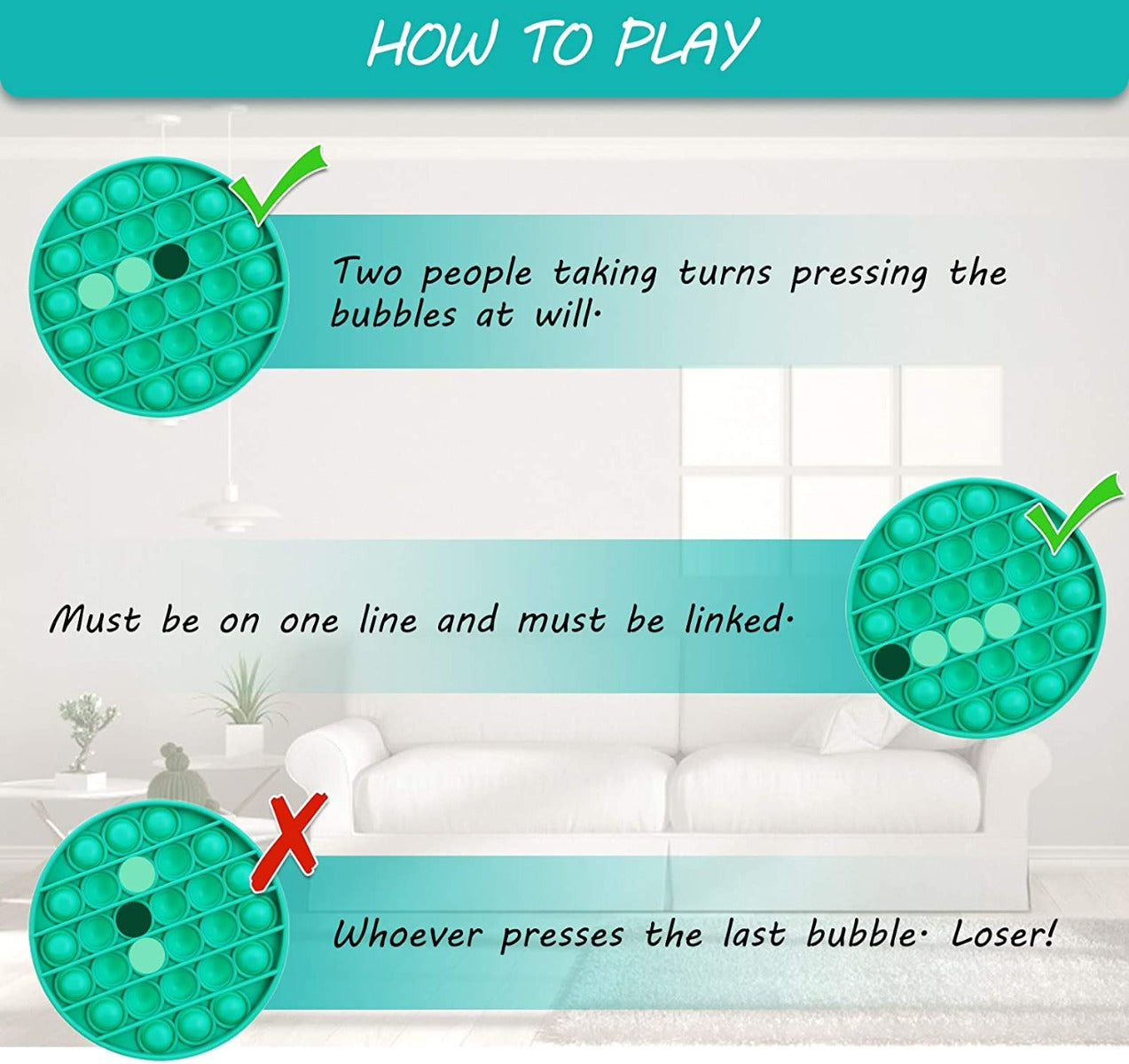 Buy Fidget Bubble Popper-Circle (Sold Seperately,Subject to Availability) | Yallatoys.com