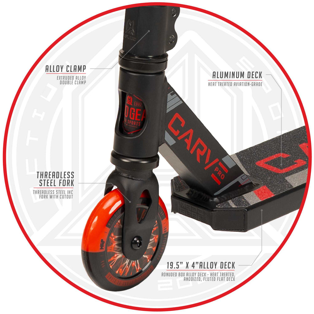 Buy Madd Gear Carve ProTrick Scooter Black Red | Yallatoys.com