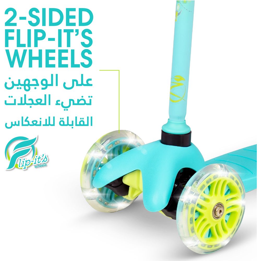 Buy Madd Gear Zycom Zinger Light Up Scooter Teal Lime | Yallatoys.com