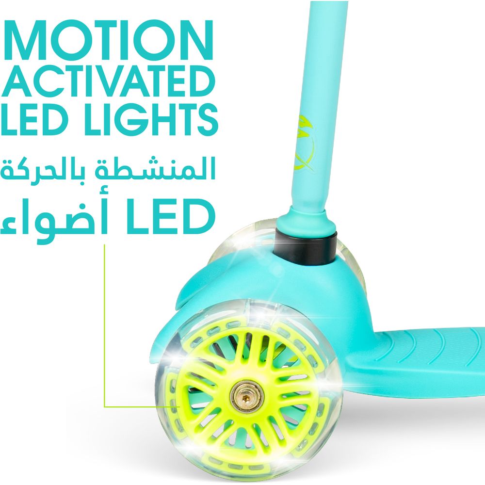 Buy Madd Gear Zycom Zinger Light Up Scooter Teal Lime | Yallatoys.com