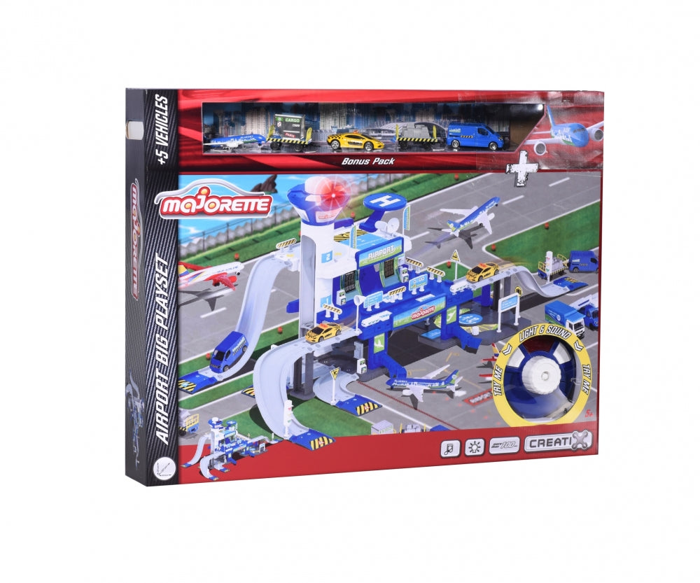 Buy Majorette Creatix Airport Lufthansa with 5 Vehicles Playset | Yallatoys.com