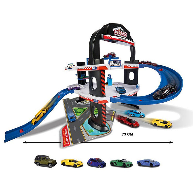 Buy Majorette Urban Garage Playset with 5 Cars | Yallatoys.com