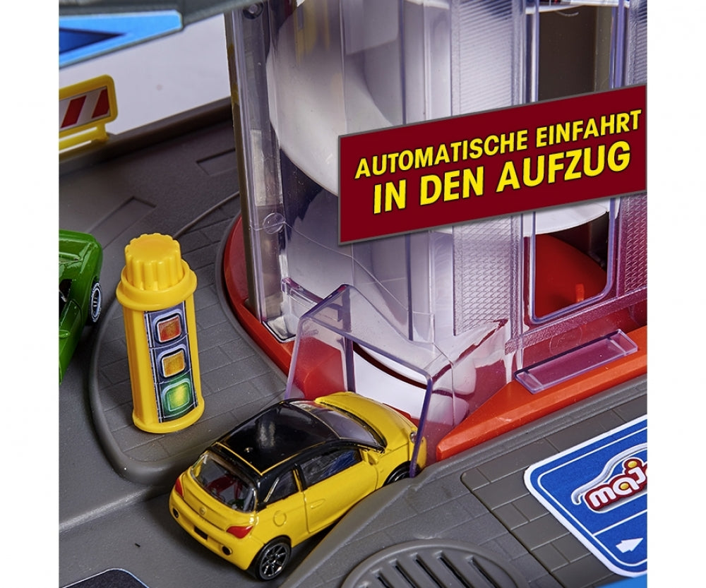 Buy Majorette Super City Motorized Model Railway Parking Garage Set for Die-cast Cars Toy | Yallatoys.com