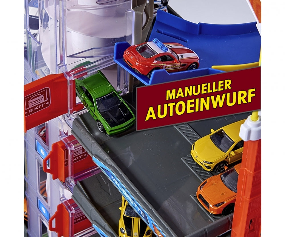 Buy Majorette Super City Motorized Model Railway Parking Garage Set for Die-cast Cars Toy | Yallatoys.com