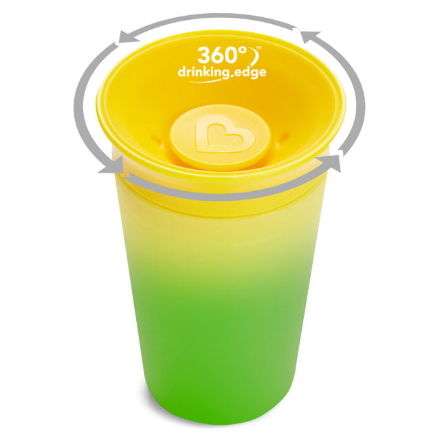 Munchkin Miracle 360 Color Changing Cup 9oz 1pcs Yellow Munchkin Yallatoys