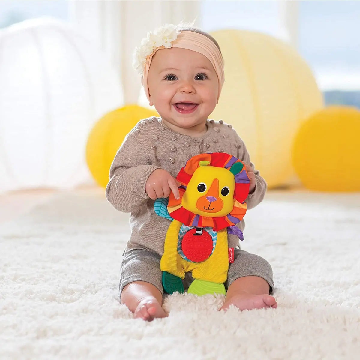 Infantino Cuddly Teether Lion Infantino Yallatoys