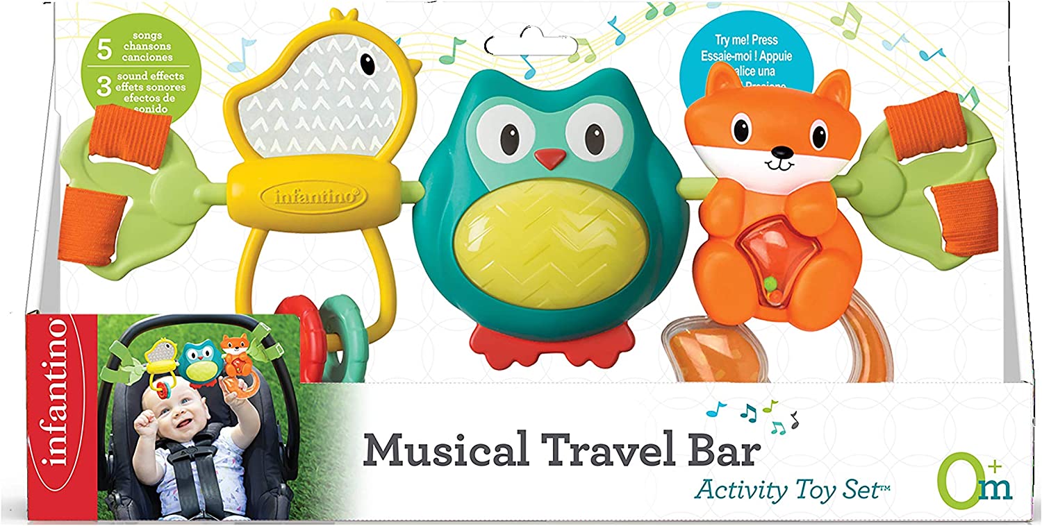 Infantino Spin & Sing Travel Bar Activity Toy Infantino Yallatoys