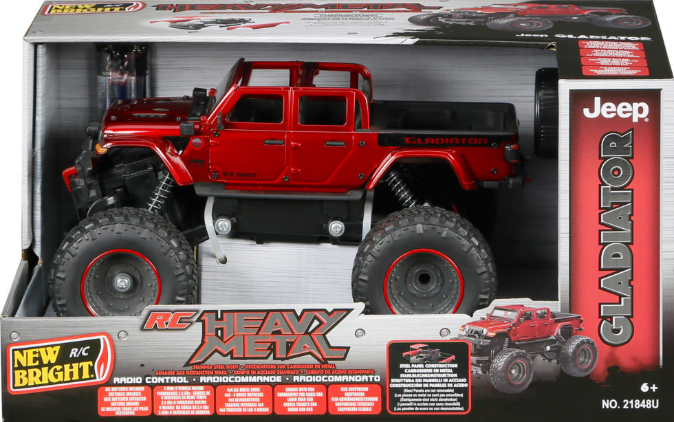 Buy New Bright Remote Control Heavy Metal Jeep Gladiator 4×4 | Yallatoys.com