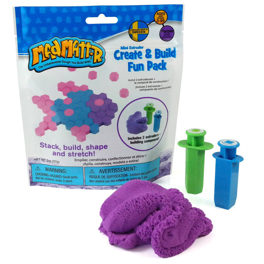 Buy Mad Mattr Mini Extruder Create and Build Fun Pack Purple | Yallatoys.com