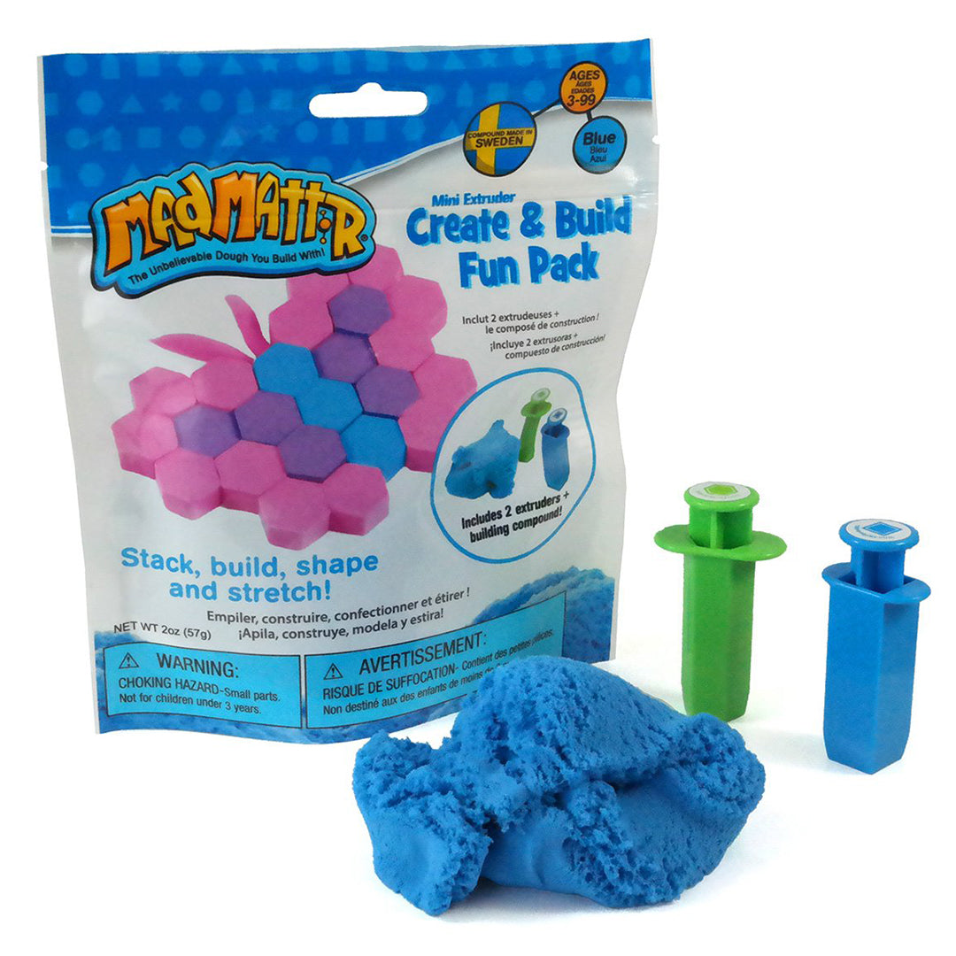 Buy Mad Mattr Mini Extruder Create and Build Fun Pack Blue | Yallatoys.com