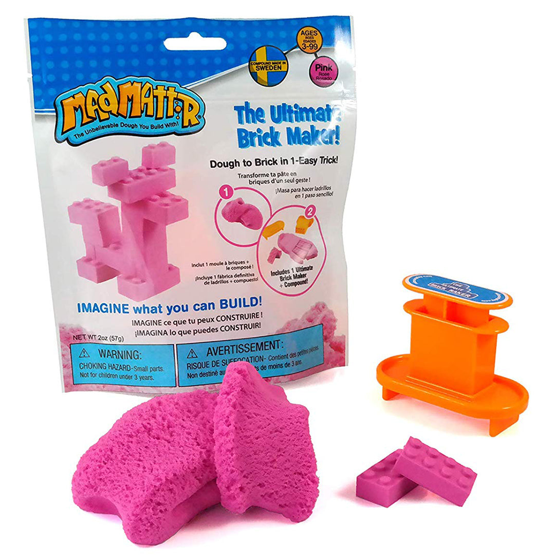 Buy Mad Mattr Dough to make the best bricks Relevant Play Pink | Yallatoys.com