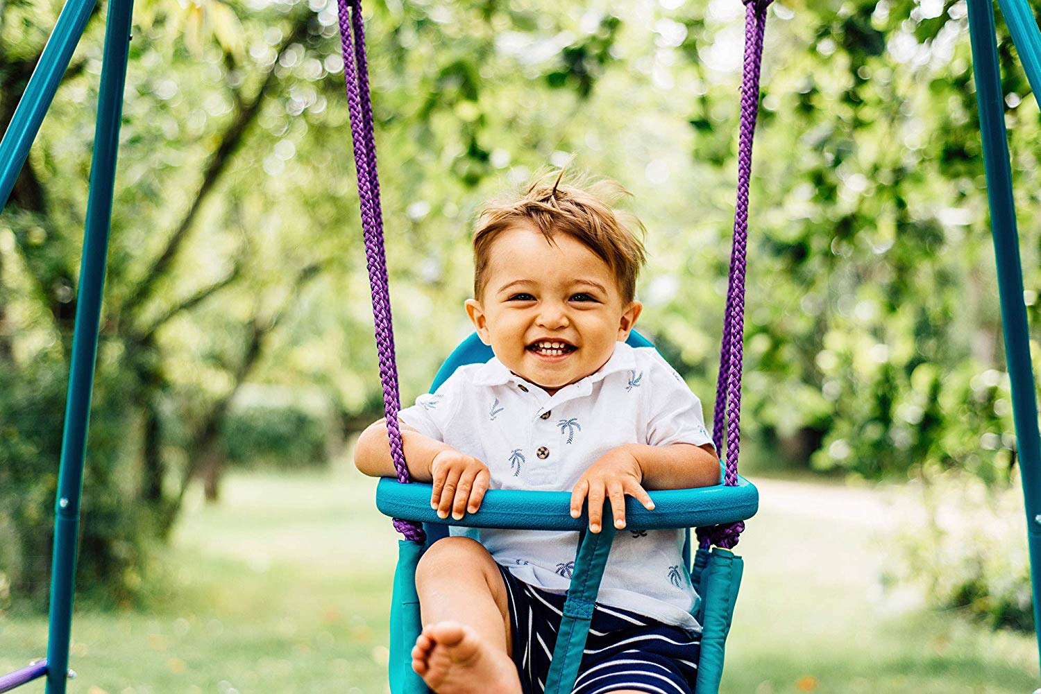 Buy Plum 2 In 1 Metal Swing Set | Yallatoys.com