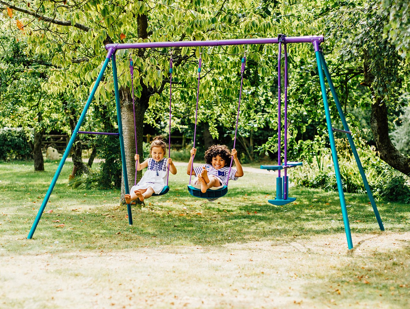 Buy Plum Jupiter Metal Swing Set | Yallatoys.com