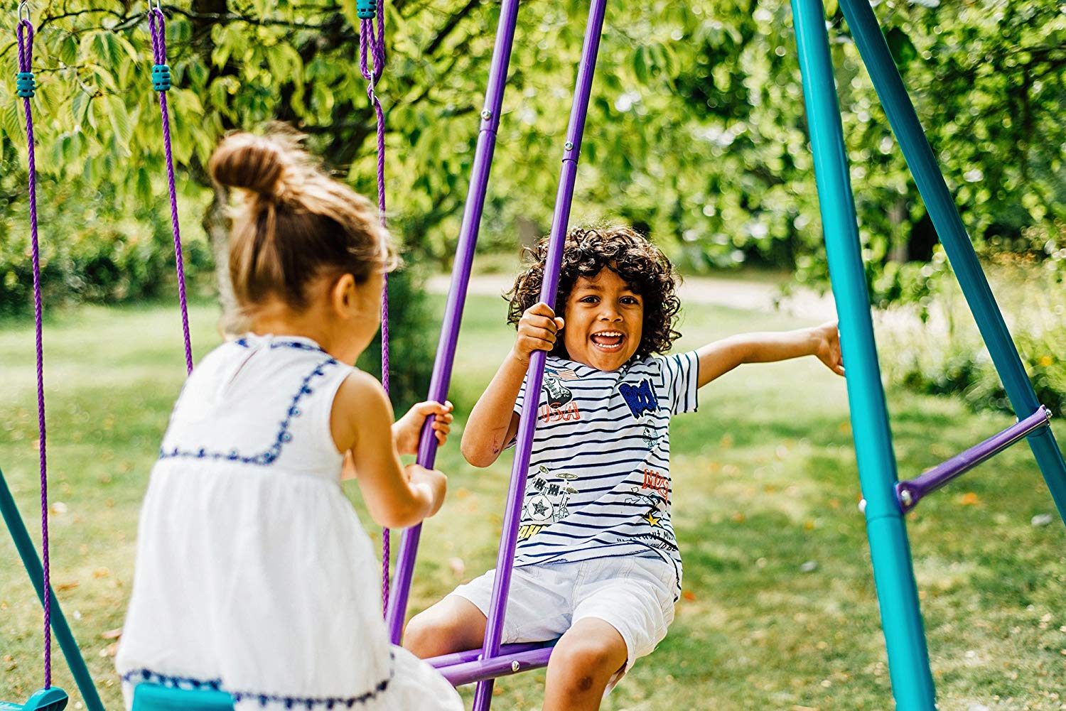 Buy Plum Jupiter Metal Swing Set | Yallatoys.com