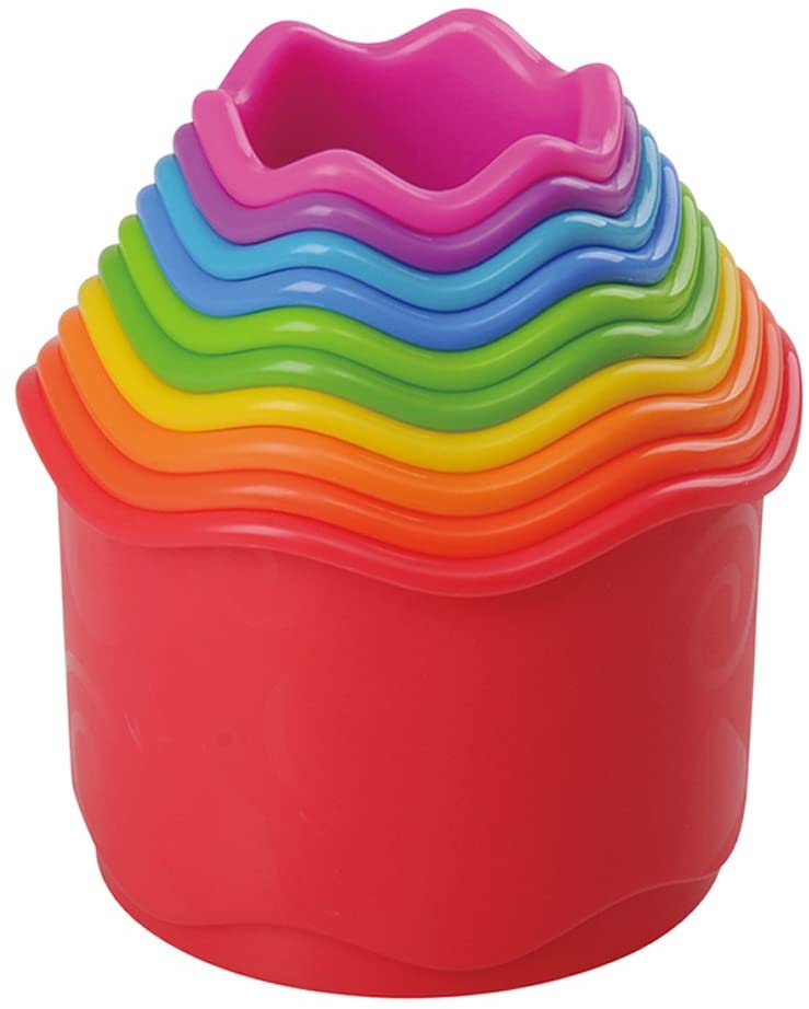 Buy Playgo Rainbow Cups And Shapes Bucket Toy for Kids | Yallatoys.com