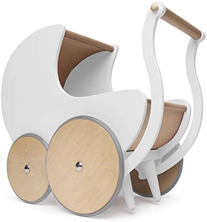 Buy Kinderfeets Pram Walker Toy Stroller White | Yallatoys.com