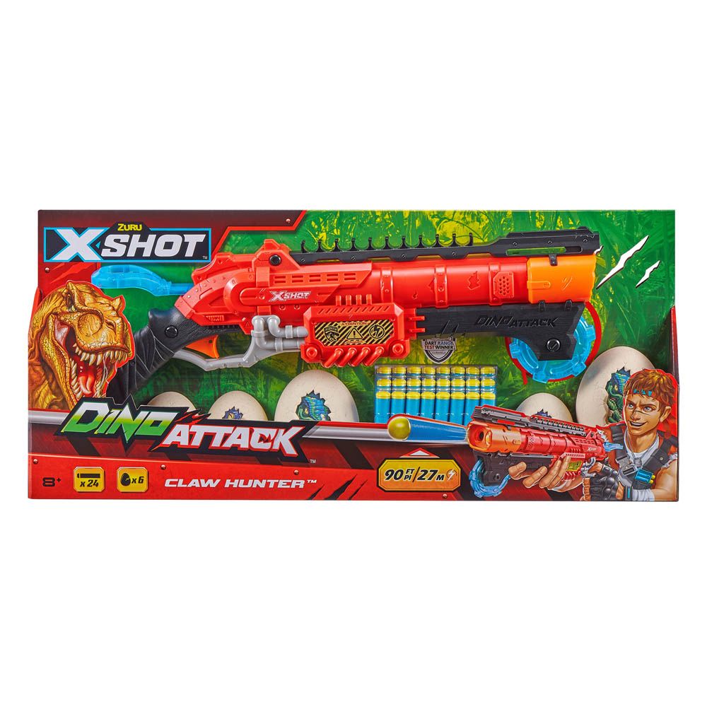Buy X-Shot Dino Attack-Eliminator with 2 Medium Egg,4 Small Egg & 24 Darts | Yallatoys.com