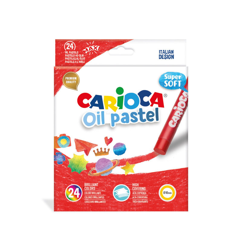 24 Vibrant Oil Pastels Pack