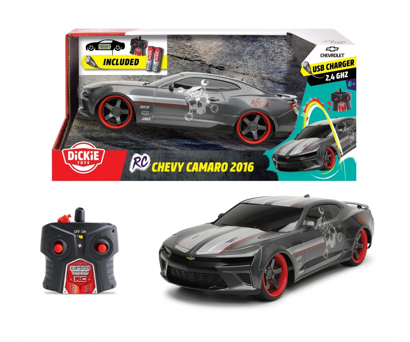 Buy Dickie Remote Control Chevy Camaro 2016 | Yallatoys.com