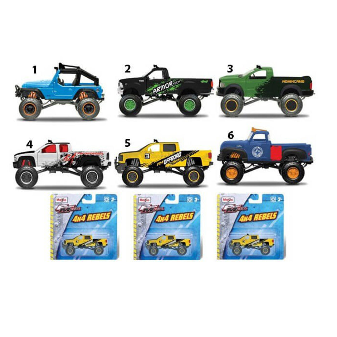 Buy Maisto Fresh Metal 4X4 Rebels (Sold Separately Subject to Availability) | Yallatoys.com